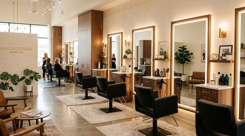 Illustration of Hair Creations, beauty salon in Wausau, WI